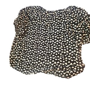 Como Black  with white hearts Women’s size 3x